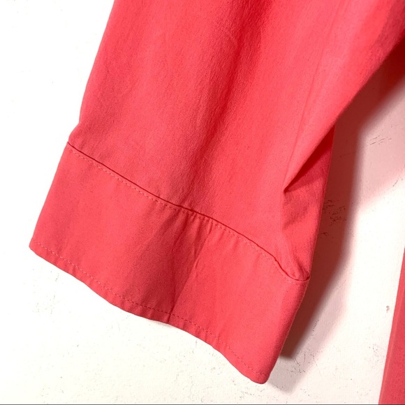 Finley Coral Button Front Tunic Blouse - Picture 5 of 9